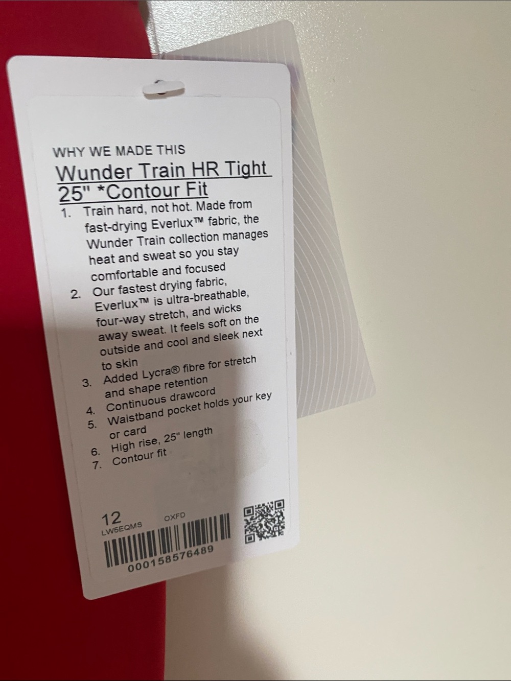 lululemon athletica Bright Red Cropped Leggings - Picture 2 of 5